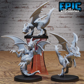 Light Dragon Miniature | Full Set All Models - Tabletop RPG & D&D miniature. Perfect for wargaming & collectors