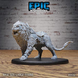 Lion Miniature | 3532 - Tabletop RPG & D&D miniature. Perfect for wargaming & collectors