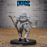 Lionfolk barbarians Miniature | A - Tabletop RPG & D&D miniature. Perfect for wargaming & collectors