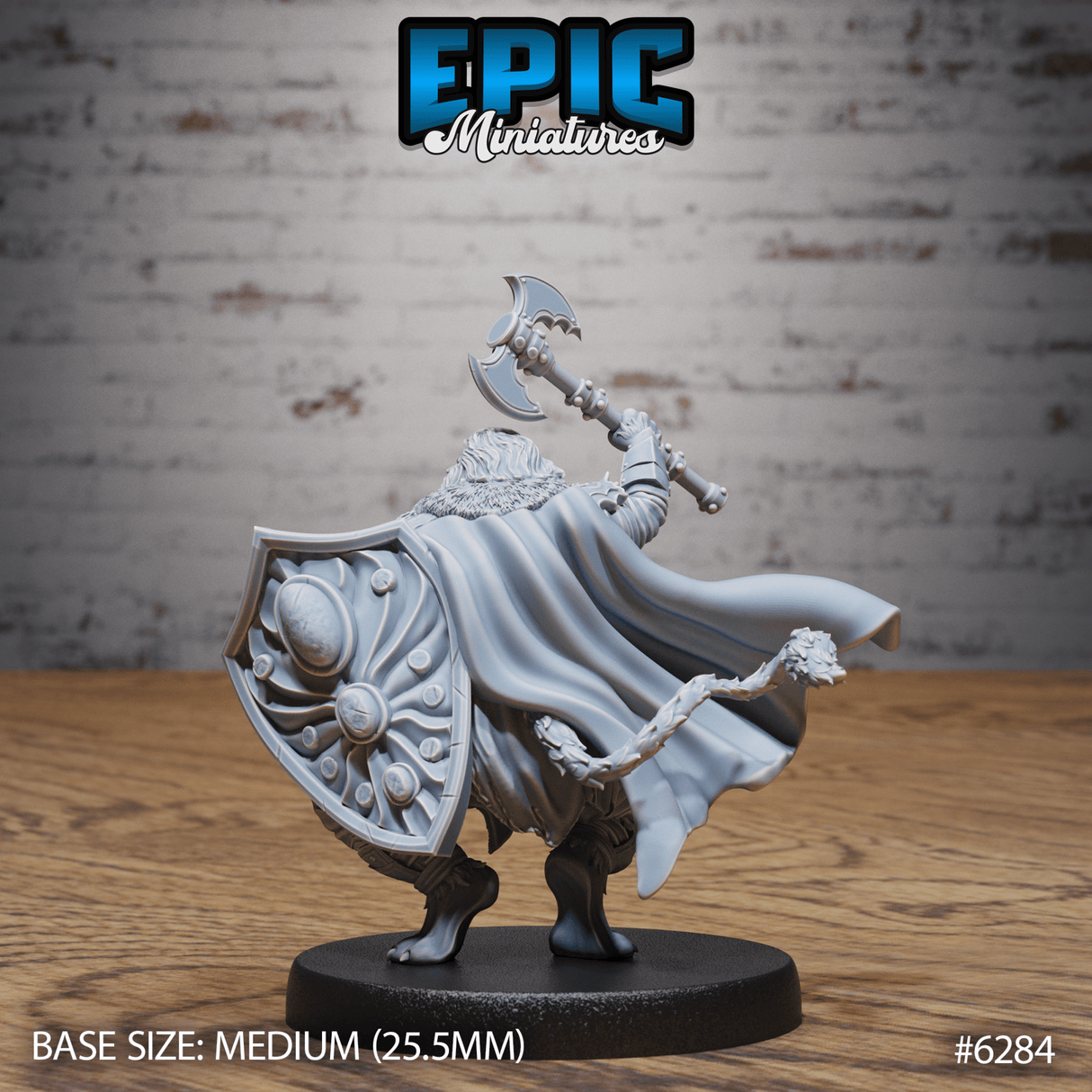 Lionfolk barbarians Miniature | B - Tabletop RPG & D&D miniature. Perfect for wargaming & collectors