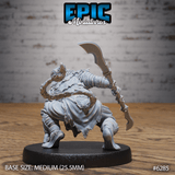 Lionfolk barbarians Miniature | C - Tabletop RPG & D&D miniature. Perfect for wargaming & collectors