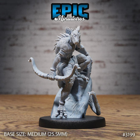 Lizard Folk Assassins Miniature | B - Tabletop RPG & D&D miniature. Perfect for wargaming & collectors