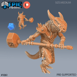 Lizard Folk Miniature set | D - Tabletop RPG & D&D miniature. Perfect for wargaming & collectors