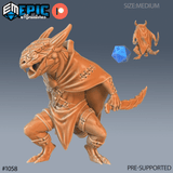Lizard Folk Miniature set | F - Tabletop RPG & D&D miniature. Perfect for wargaming & collectors