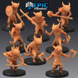 Lizard Folk Miniature set | Set of 8 - Tabletop RPG & D&D miniature. Perfect for wargaming & collectors