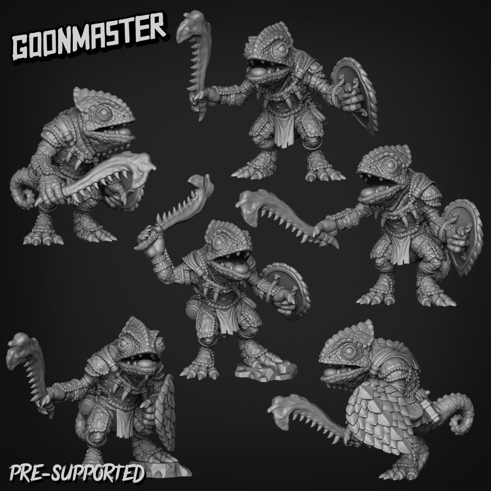 Lizard Folk Jungle Fighter Miniature | Reptilian Warrior for D&D ...