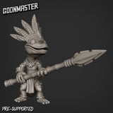 Lizard Folk Miniature | D - Tabletop RPG & D&D miniature. Perfect for wargaming & collectors