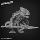 Lizard Folk Spearmen Miniature | D - Tabletop RPG & D&D miniature. Perfect for wargaming & collectors