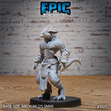Lizard Folk Thug Miniature | 3925 - Tabletop RPG & D&D miniature. Perfect for wargaming & collectors