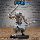 Lizard Folk Thug Miniature | 3927 - Tabletop RPG & D&D miniature. Perfect for wargaming & collectors
