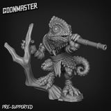 Lizard Folk Tracker Miniature | B - Tabletop RPG & D&D miniature. Perfect for wargaming & collectors