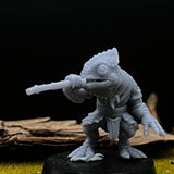 Lizard Folk Tracker Miniature | set of 4 - Tabletop RPG & D&D miniature. Perfect for wargaming & collectors
