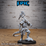 Lizardfolk fighters Miniature | A - Tabletop RPG & D&D miniature. Perfect for wargaming & collectors