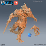 Lizardman Miniature | A - Tabletop RPG & D&D miniature. Perfect for wargaming & collectors