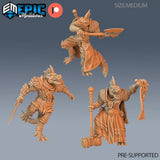 Lizardman Miniature | Set of 3 - Tabletop RPG & D&D miniature. Perfect for wargaming & collectors