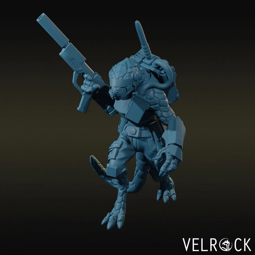 Lizardmen Stealth Miniature | D - Tabletop RPG & D&D miniature. Perfect for wargaming & collectors