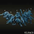 Lizardmen Stealth Miniature | Set of 5 - Tabletop RPG & D&D miniature. Perfect for wargaming & collectors
