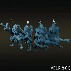 Lizardmen Support Miniature | set of 4 - Tabletop RPG & D&D miniature. Perfect for wargaming & collectors