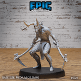 Lower Devil Warrior Miniature | B - Tabletop RPG & D&D miniature. Perfect for wargaming & collectors