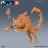 Lupion Wolf Miniature | C - Tabletop RPG & D&D miniature. Perfect for wargaming & collectors
