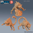 Lupion Wolf Miniature | Set of 3 - Tabletop RPG & D&D miniature. Perfect for wargaming & collectors