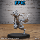 Lynx Folk Dancer Miniature | B - Tabletop RPG & D&D miniature. Perfect for wargaming & collectors