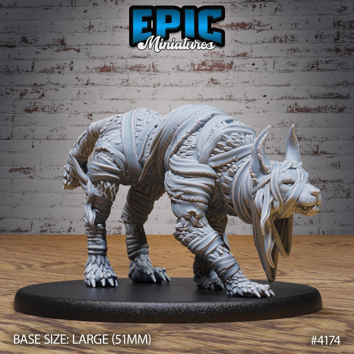 Lynx Mummy Miniature | Lynx Mummy - Tabletop RPG & D&D miniature. Perfect for wargaming & collectors
