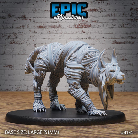 Lynx Mummy Miniature | Lynx Mummy - Tabletop RPG & D&D miniature. Perfect for wargaming & collectors