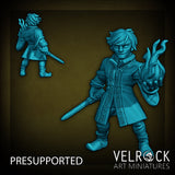 Mage Hero Player Miniature | C - Tabletop RPG & D&D miniature. Perfect for wargaming & collectors