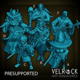 Mage Hero Player Miniature | Set of 6 - Tabletop RPG & D&D miniature. Perfect for wargaming & collectors