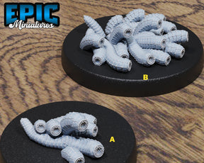 Maggot Swarm Miniature | Set of 2 - Tabletop RPG & D&D miniature. Perfect for wargaming & collectors