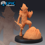 Magmin Devil Miniature | B - Tabletop RPG & D&D miniature. Perfect for wargaming & collectors