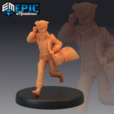 Mailboy NPC Miniature | 2120 - Tabletop RPG & D&D miniature. Perfect for wargaming & collectors