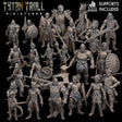 Male and Female Heros of the Races Miniature | Full Set All Models - Tabletop RPG & D&D miniature. Perfect for wargaming & collectors