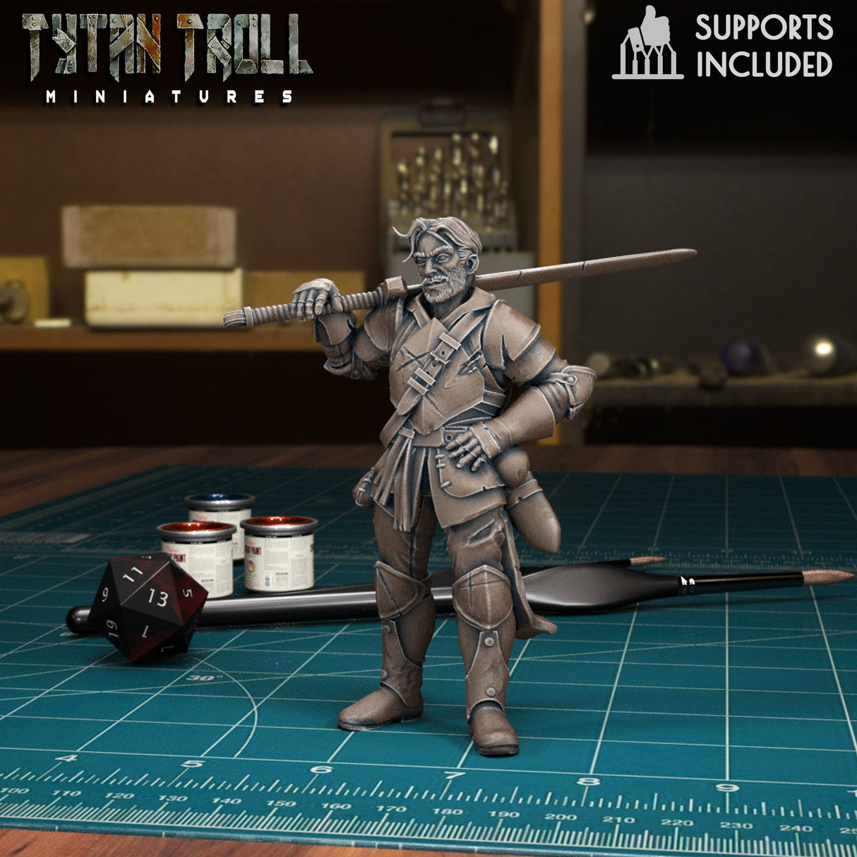 Male and Female Heros of the Races Miniature | Full Set All Models - Tabletop RPG & D&D miniature. Perfect for wargaming & collectors