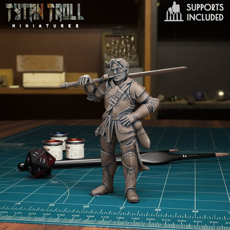 Male and Female Heros of the Races Miniature | Full Set All Models - Tabletop RPG & D&D miniature. Perfect for wargaming & collectors