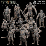 Male and Female Heros of the Races Miniature | Full Set All Models - Tabletop RPG & D&D miniature. Perfect for wargaming & collectors