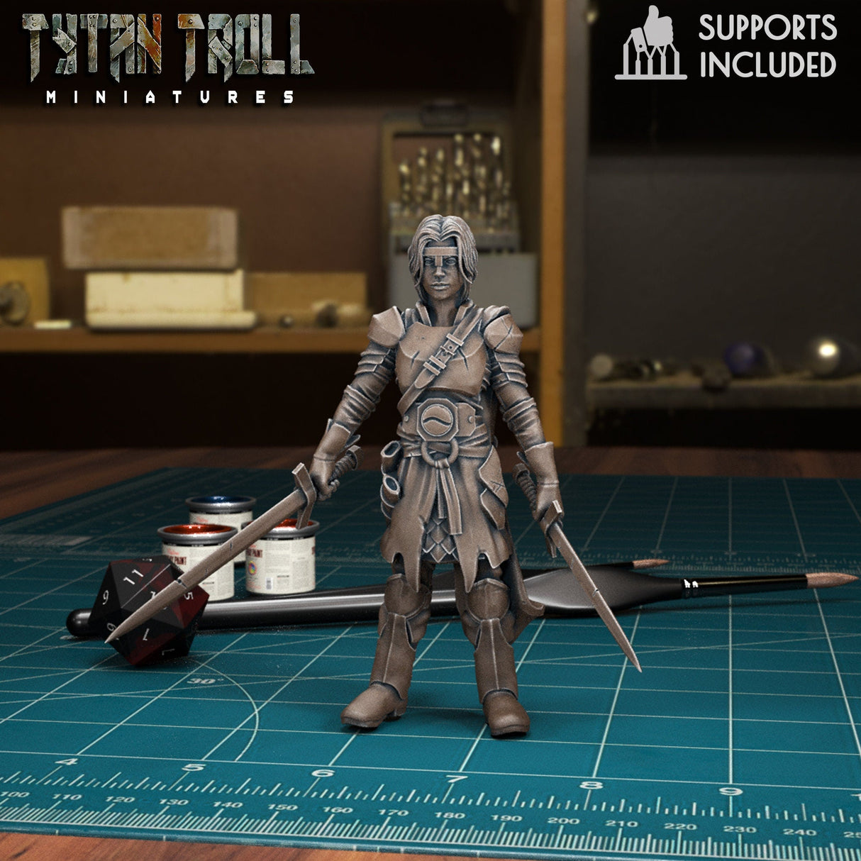 Male and Female Heros of the Races Miniature | Full Set All Models - Tabletop RPG & D&D miniature. Perfect for wargaming & collectors