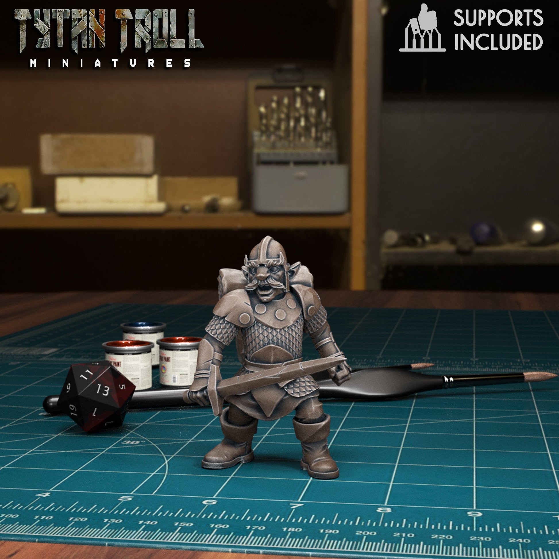 Male Heros of the Races Miniature - Gnome - 32mm