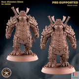 Male Panda Folk Royal Warrior Miniature | Set of 2 - Tabletop RPG & D&D miniature. Perfect for wargaming & collectors