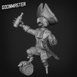Male Parrot Folk Pirate Miniature with hat | A - Tabletop RPG & D&D miniature. Perfect for wargaming & collectors