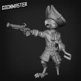 Male Parrot Folk Pirate Miniature | D - Tabletop RPG & D&D miniature. Perfect for wargaming & collectors