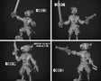 Male Parrot Folk Pirate Miniature set 2 | set of 4 - Tabletop RPG & D&D miniature. Perfect for wargaming & collectors