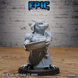 Mama Kobold Maid Miniature | A - Tabletop RPG & D&D miniature. Perfect for wargaming & collectors