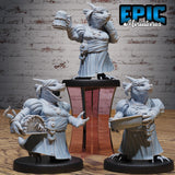 Mama Kobold Maid Miniature | Set of 3 - Tabletop RPG & D&D miniature. Perfect for wargaming & collectors