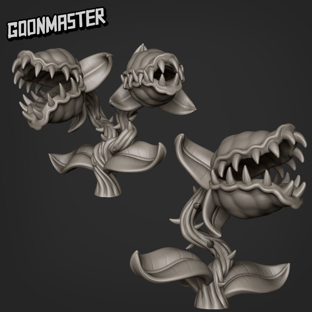 Man Eating Plant Miniature | Set of 2 - Tabletop RPG & D&D miniature. Perfect for wargaming & collectors