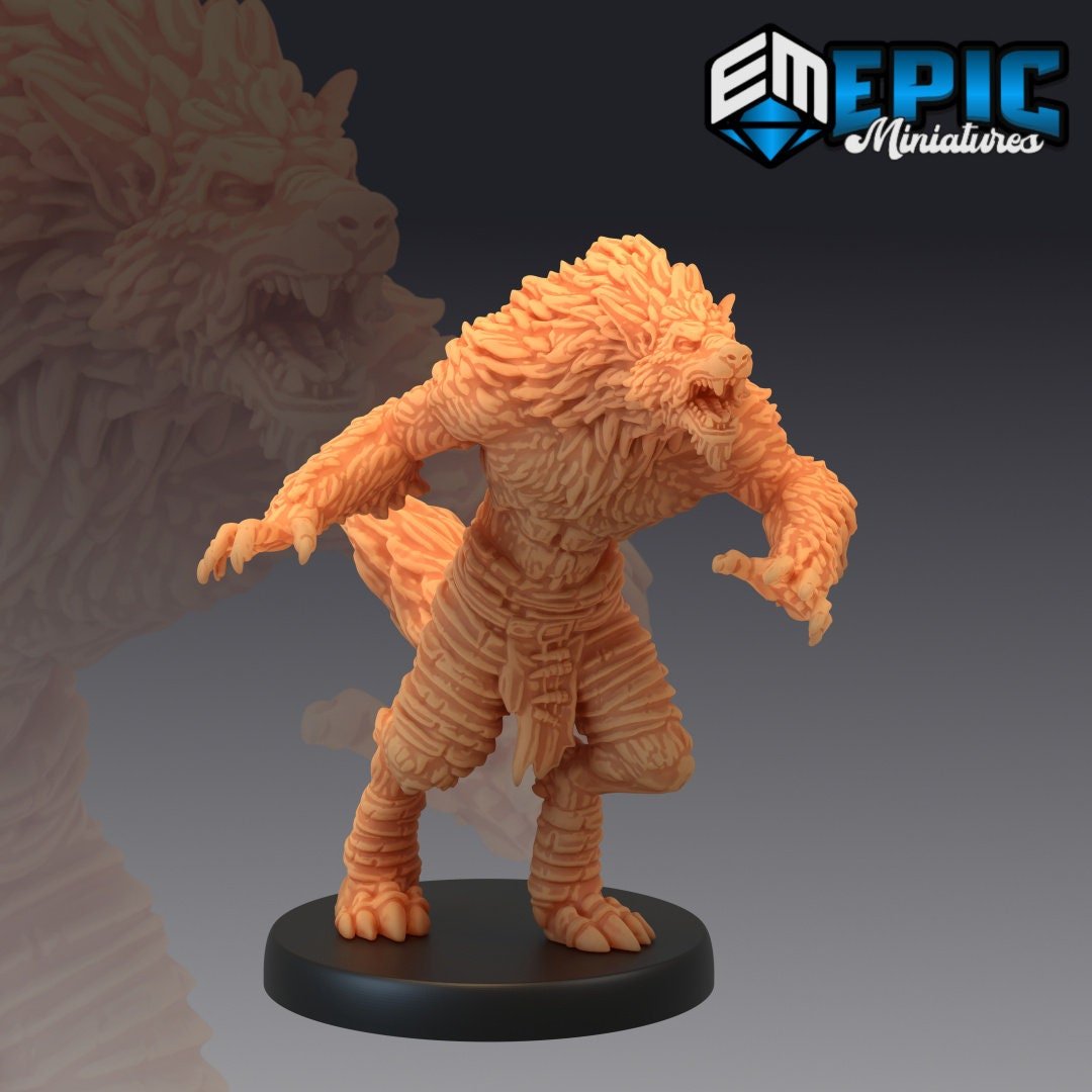 Man wolf Miniature - E0186 - 