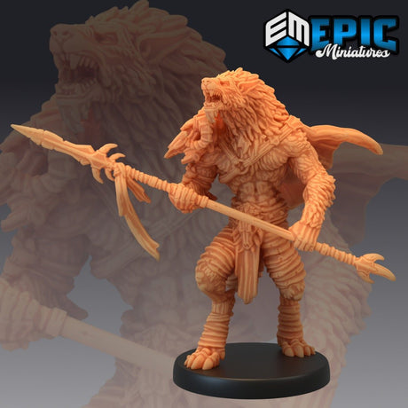 Man wolf Miniature | E0188 - Tabletop RPG & D&D miniature. Perfect for wargaming & collectors