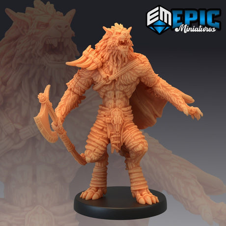 Man wolf Miniature | E0189 - Tabletop RPG & D&D miniature. Perfect for wargaming & collectors