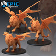 Manticore Miniature | Set of 3 - Tabletop RPG & D&D miniature. Perfect for wargaming & collectors